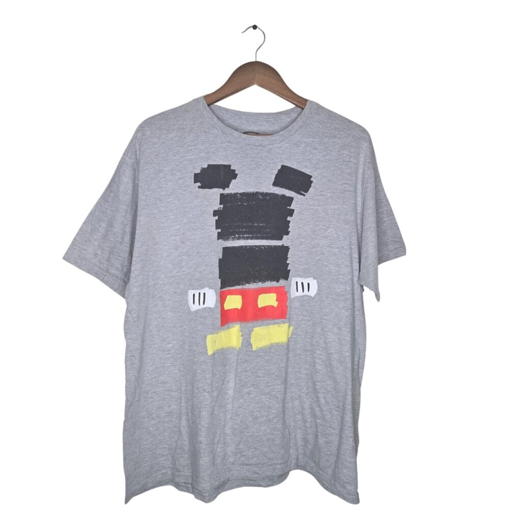 Disney Mickey Mouse Gray Graphic T-Shirt